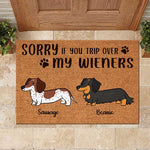 Custom Name Funny Dachshund Gifts for Dog Lovers - Personalized Doormat