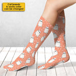 Cute Cat Pattern Gifts for Cat Lovers - Socks