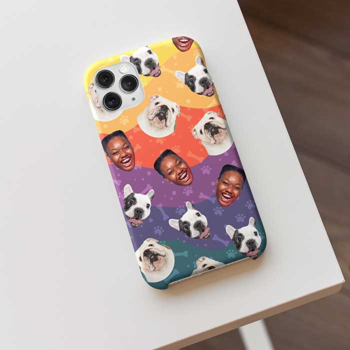 Wavy Vibrant Color - Upload Image, Gift For Pet Lovers - Personalized Phone Case