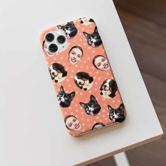 Colorful Dot - Upload Image, Gift For Pet Lovers - Personalized Phone Case