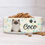 Custom Name Cat Gifts for Pet Lovers - Personalized Pet Bowl