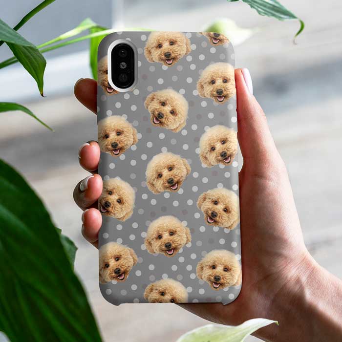 Golden Retriever and Grumpy Cat Pattern Phone Case - Cute Pet Lover Gift