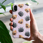 Golden Retriever and Grumpy Cat Pattern Phone Case - Cute Pet Lover Gift
