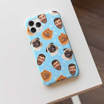 Funny Cat Face Pattern Phone Case for Cat Lovers
