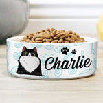 Custom Name Cat Gifts for Cat Lovers - Personalized Pet Bowl