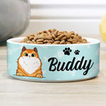Custom Name Cat Gifts for Cat Lovers - Personalized Pet Bowl