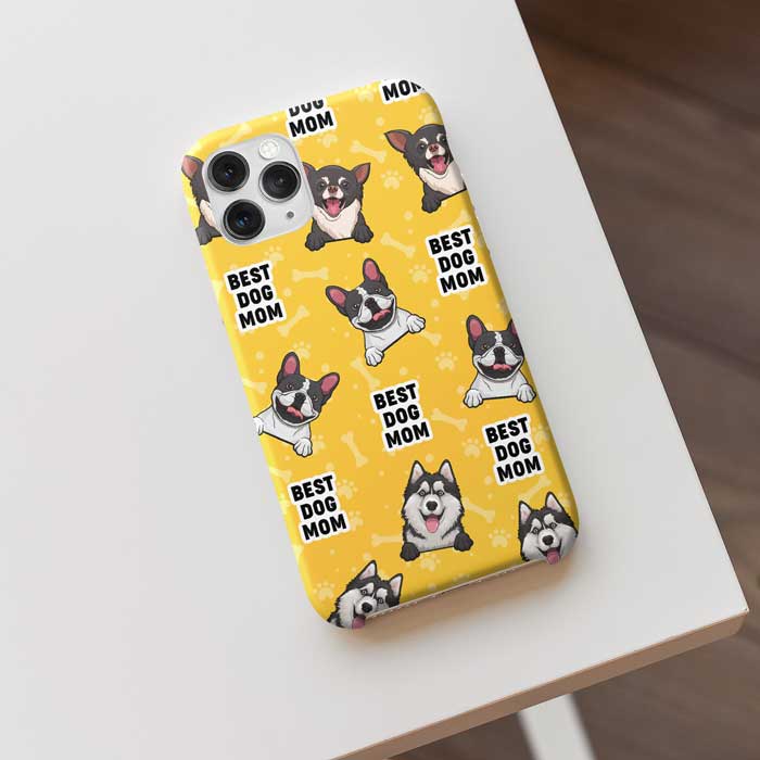 Best Dog Mom Illustrated Dog Gifts - Phone Case