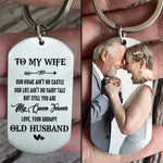 Custom Photo Gifts for Wife from Her Grumpy Old Husband - Personalized Keychain