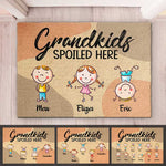 Custom Name Grandkids Gifts for Grandparents - Personalized Doormat