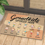 Custom Name Grandkids Gifts for Grandparents - Personalized Doormat