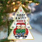 Custom Name Husband Wife Christmas Gifts - Personalized Ornament