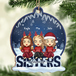Custom Name Christmas Gifts for Sisters - Personalized Ornament
