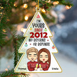 Custom Name Year Christmas Gifts for Couples - Personalized Ornament