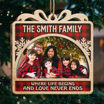 Custom Family Photo Christmas Gifts - Personalized Ornament