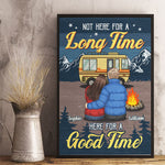 Custom Name Camping Couple Gifts - Personalized Poster