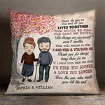 Custom Name Forever Love Gifts for Couples - Personalized Pillow