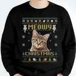 Funny Meowy Christmas Cat Gifts for Cat Lovers - Christmas Apparel