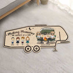 Custom Family Camping Gifts - Personalized Shaped Doormat