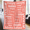 Adorable Lettering - Personalized Custom Name Blanket - Gift For Baby Kids, Youth Teenager Adult, Newborn Baby Receiving Gift
