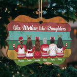 Custom Name Like Mother Like Daughters Christmas Gifts - Personalized Ornament