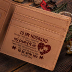 Romantic Husband Love Puzzle Gift - Leather Wallet