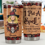 Custom Name Witch Spell Gifts for Women - Personalized Tumbler