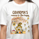 Custom Name Grandma Bee Happy Gifts - Personalized Apparel
