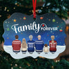 I Love My Family Forever - Family Personalized Custom Ornament - Aluminum Benelux Shaped - Christmas Gift For Siblings, Brothers, Sisters, Cousins