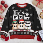 Custom Name Christmas Cat Gifts for Cat Lovers - Personalized Sweatshirt