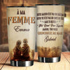 À Ma Femme - Tu Es Ma Reine Pour Toujours - Gift For Couples, Husband Wife - Personalized Tumbler French