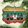 I'm Always With You - Personalized Custom Benelux Shaped Wood Christmas Ornament - Memorial Gift, Sympathy Gift, Christmas Gift