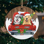 Custom Name Christmas Dog Gifts for Pet Lovers - Personalized Ornament