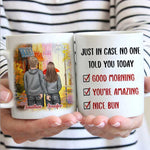 Custom Name Good Morning Couple Gifts - Personalized Mugs