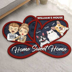 Custom Name Family and Pet Gifts - Personalized Shaped Doormat