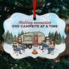 Life Is Better Around The Campfire - Bestie Personalized Custom Ornament - Aluminum Benelux Shaped - Christmas Gift For Best Friends, BFF, Sisters