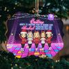 Besties, Another Year Of Bonding Over Alcohol - Personalized Custom Benelux Shaped Wood Christmas Ornament - Gift For Bestie, Best Friend, Sister, Birthday Gift For Bestie And Friend, Christmas Gift