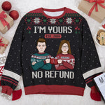 Custom Name I'm Yours No Refund Christmas Couple Gifts - Personalized Sweatshirt