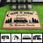 Custom Name RV Camping Decor - Personalized Doormat