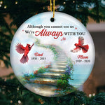 Custom Memorial Cardinal Christmas Gifts - Personalized Ornament