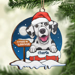 Custom Name Christmas Dog Gifts for Dog Lovers - Personalized Ornament