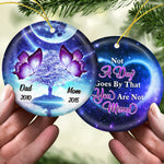 Custom Name and Year Butterfly Memorial Gifts for Parents - Personalized Ornament