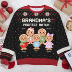 Custom Name Gingerbread Christmas Gifts for Grandma - Personalized Sweatshirt