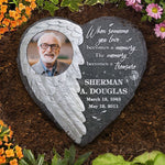 Custom Photo Memorial Angel Tribute - Personalized Memorial Stone
