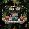 A Little Bit Of Crazy And A Whole Lot Of Love - Personalized Custom Benelux Shaped Acrylic Christmas Ornament - Gift For Family, Christmas Gift