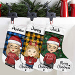 Custom Name Christmas Character Gifts for Kids - Personalized Christmas Stocking