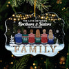 The Love Between Us Is Long-Lasting - Personalized Custom Benelux Shaped Acrylic Christmas Ornament - Gift For Family, Christmas Gift