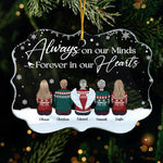 Custom Name Memorial Christmas Gifts for Families - Personalized Ornament