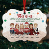 Family Is The Greatest Gift Ever - Family Personalized Custom Ornament - Aluminum Benelux Shaped - Christmas Gift For Family Members