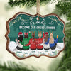 Friends Become Our Chosen Family - Personalized Custom Benelux Shaped Wood Christmas Ornament - Gift For Bestie, Best Friend, Sister, Birthday Gift For Bestie And Friend, Christmas Gift