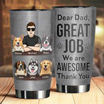 Custom Name Dog Dad Gifts - Personalized Tumbler